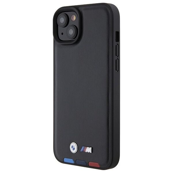 BMW Etui BMW BMHCP15M22PTDK Apple iPhone 15 Plus / 14 Plus Leather Stamp Tricolor czarny/black