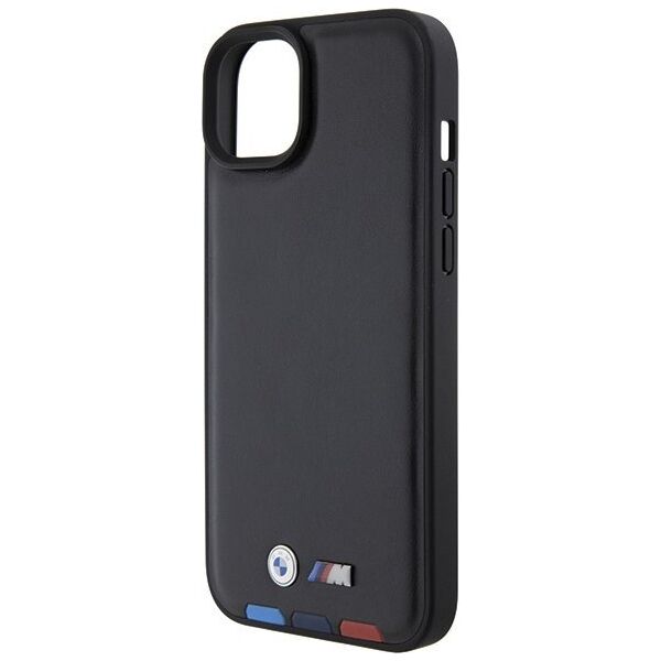 BMW Etui BMW BMHCP15M22PTDK Apple iPhone 15 Plus / 14 Plus Leather Stamp Tricolor czarny/black