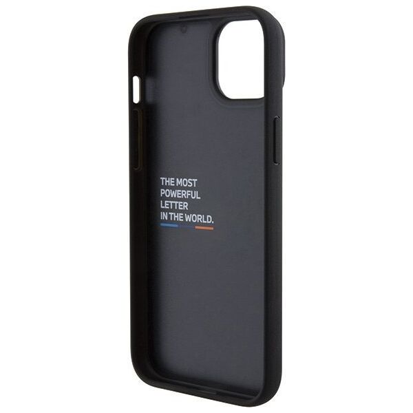 BMW Etui BMW BMHCP15M22PTDK Apple iPhone 15 Plus / 14 Plus Leather Stamp Tricolor czarny/black