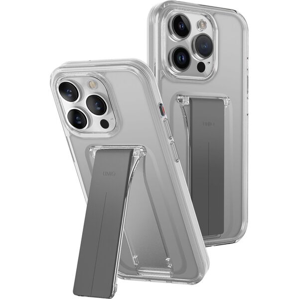 Uniq UNIQ etui Heldro Mount with Stand iPhone 15 Pro Max 6.7" przeźroczysty/lucent clear