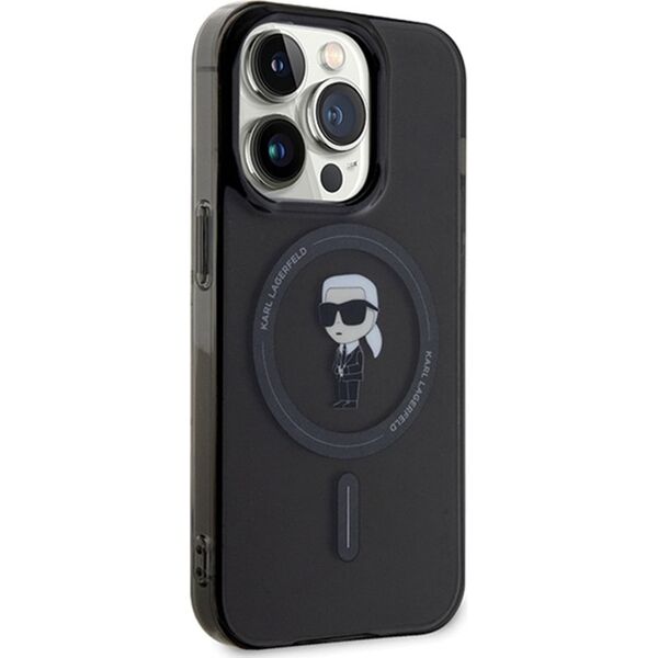 Karl Lagerfeld Karl Lagerfeld KLHMP14XHFCKNOK iPhone 14 Pro Max 6.7" czarny/black hardcase IML Ikonik MagSafe