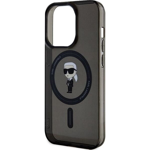 Karl Lagerfeld Karl Lagerfeld KLHMP14XHFCKNOK iPhone 14 Pro Max 6.7" czarny/black hardcase IML Ikonik MagSafe