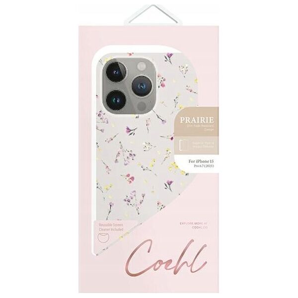 Uniq UNIQ etui Coehl Prairie iPhone 15 Pro Max 6.7"  beżowy/blush beige