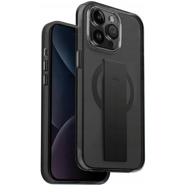 Uniq UNIQ etui Heldro Mag iPhone 15 Pro 6.1" Magclick Charging czarny/vapour smoke