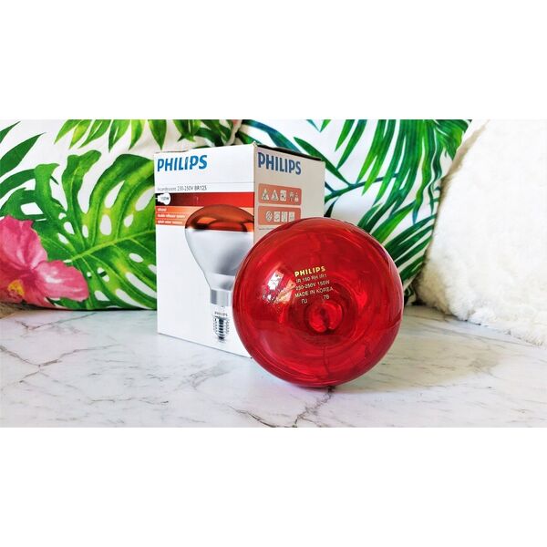 Philips Philips infrared lamp BR125 IR 150W E27 230-250V Red