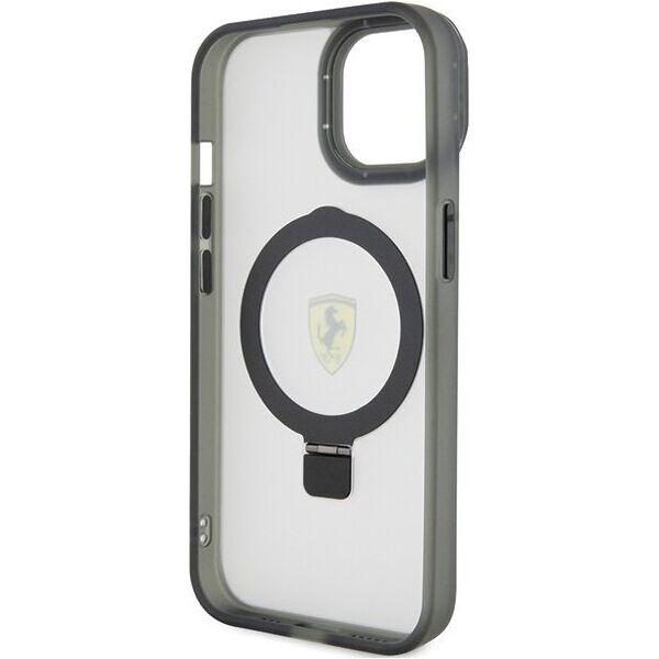 Ferrari Ferrari FEHMP15MUSCAK iPhone 15 Plus / 14 Plus 6.7" czarny/black hardcase Ring Stand 2023 Collection MagSafe