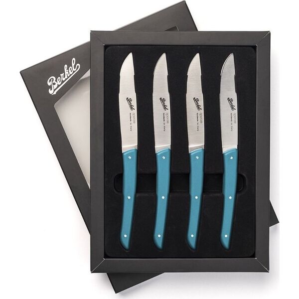 Berkel Berkel steak knife set 4-pcs. Color petrol blue