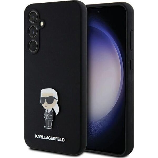 Karl Lagerfeld Etui Karl Lagerfeld KLHCS23FEMHKNPK Samsung Galaxy S23 FE Silicone Ikonik Metal Pin czarny/black