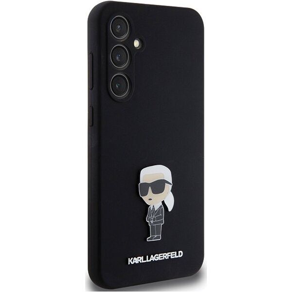 Karl Lagerfeld Etui Karl Lagerfeld KLHCS23FEMHKNPK Samsung Galaxy S23 FE Silicone Ikonik Metal Pin czarny/black
