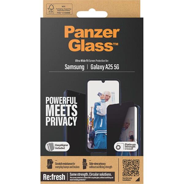PanzerGlass PanzerGlass SP Galaxy A25 5G Privacy UWF m. Applikator