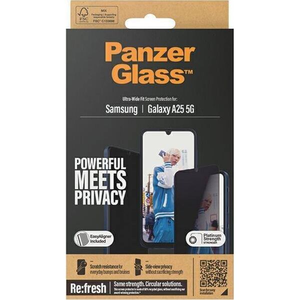 PanzerGlass PanzerGlass SP Galaxy A25 5G Privacy UWF m. Applikator