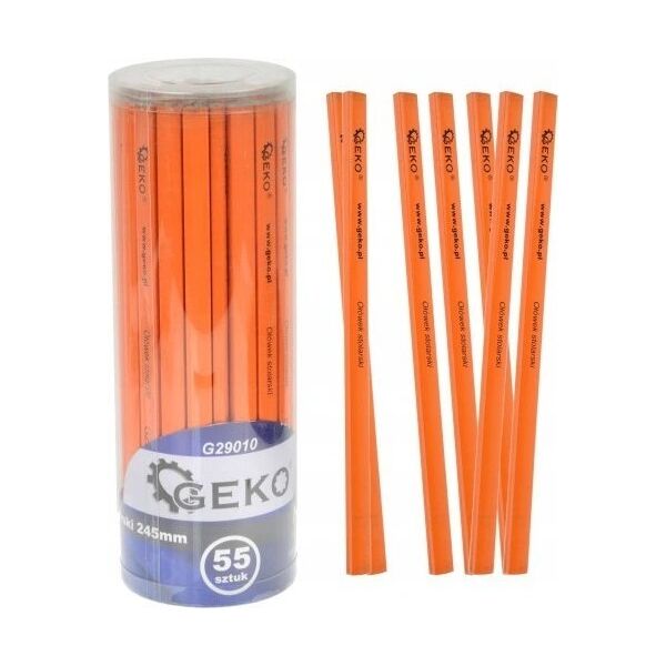 Geko Ołówek stolarski 245mm HB (55szt-tuba/550)