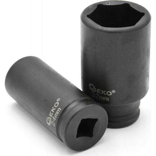 Geko Zestaw nasadek udarowych długich 1/2" 10-32mm 16szt. (5)