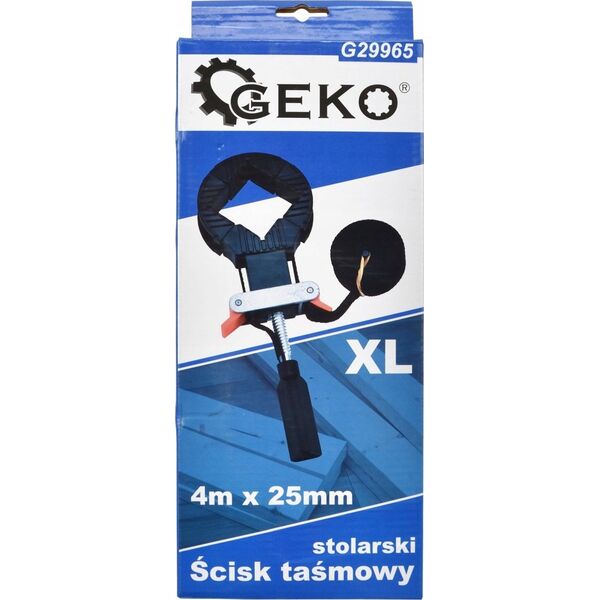 Geko Ścisk taśmowy stolarski 4m x 2.5cm XL (30)