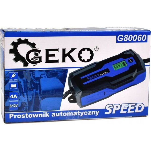 Geko Prostownik automatyczny SPEED 6/12V 4A (10)