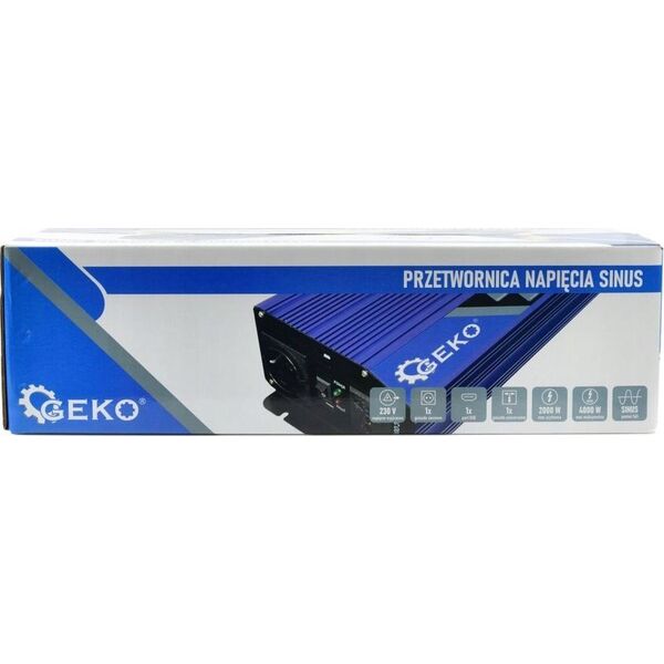 Geko Przetwornica napięcia SINUS 12V/230V 2000/4000W (2)