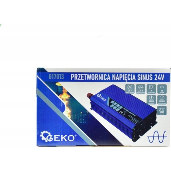 Przetwornica Geko Przetwornica napięcia SINUS 24V/230V 500/1000W (10)