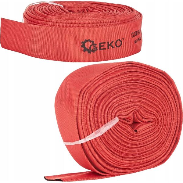 Geko Wąż parciany czerwony /strażak/ 2" 30m (bez końcówek) (5)