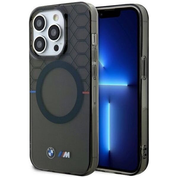 BMW Etui BMW BMHMP13XHGPK Apple iPhone 13 Pro Max Pattern MagSafe szary/grey
