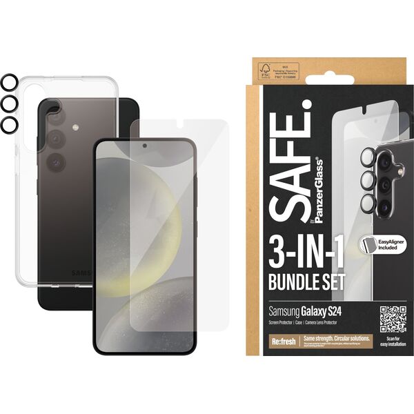 PanzerGlass PanzerGlass SAFE. Bundle Galaxy S24 (Case+Glas+Kameraglas)