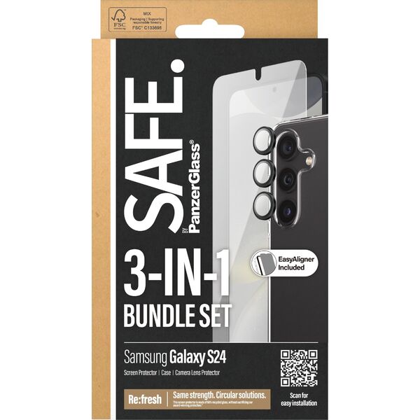 PanzerGlass PanzerGlass SAFE. Bundle Galaxy S24 (Case+Glas+Kameraglas)