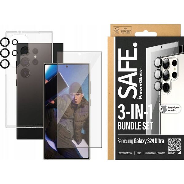 PanzerGlass PanzerGlass SAFE. Bundle Galaxy S24 Ultra (Case+Glas+Kameragl)