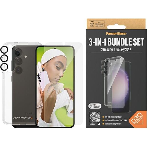 PanzerGlass PanzerGlass Bundle Galaxy S24+ (Case+Glas+Lens)