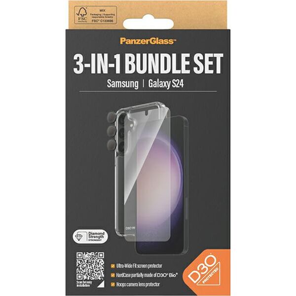 PanzerGlass PanzerGlass Bundle Galaxy S24 (Case+Glas+Lens)