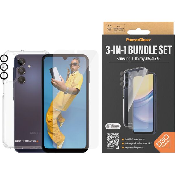 PanzerGlass PanzerGlass Bundle Galaxy A15/A15 5G (Case+Glas+Lens)