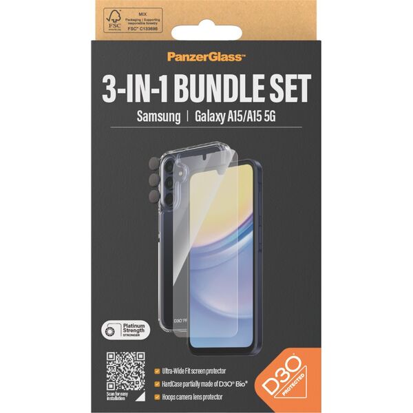 PanzerGlass PanzerGlass Bundle Galaxy A15/A15 5G (Case+Glas+Lens)