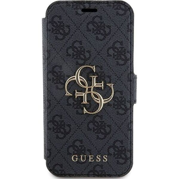 Guess Guess GUBKP15L4GMGGR iPhone 15 Pro 6.1" szary/grey book 4G Metal Logo