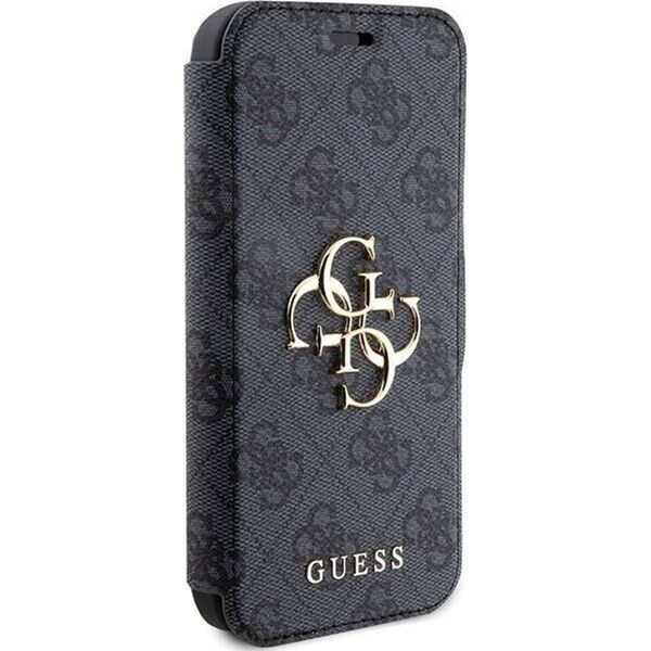 Guess Guess GUBKP15L4GMGGR iPhone 15 Pro 6.1" szary/grey book 4G Metal Logo