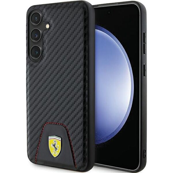 Ferrari Ferrari FEHCS24MN3PUK S24+ S926 czarny/black hardcase Carbon Stitched Bottom
