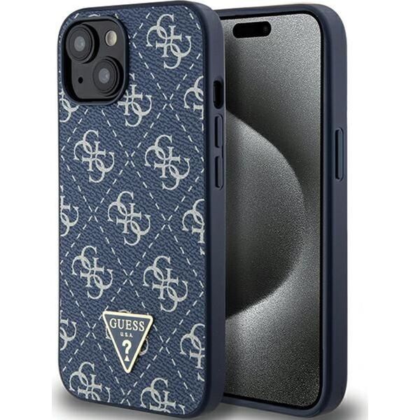 Guess Guess GUHCP15MPG4GPB iPhone 15 Plus / 14 Plus 6.7" niebieski/blue hardcase 4G Triangle Metal Logo