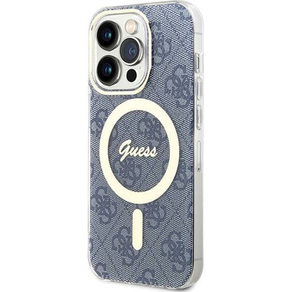Guess Guess GUHMP15LH4STB iPhone 15 Pro 6.1" niebieski/blue hardcase IML 4G MagSafe