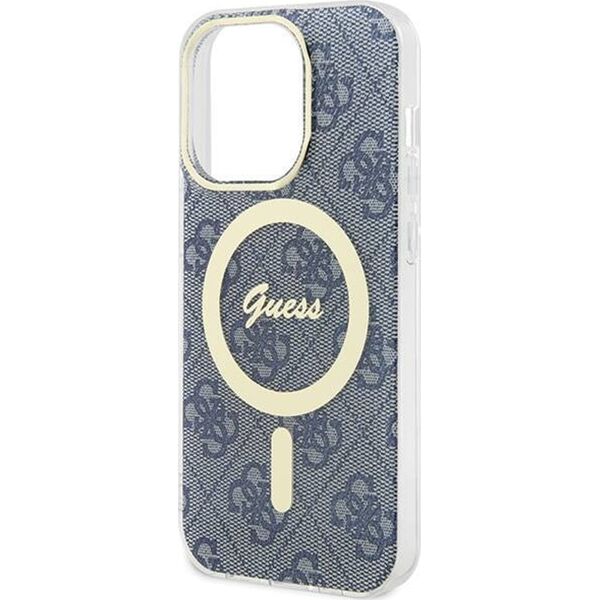 Guess Guess GUHMP15XH4STB iPhone 15 Pro Max 6.7" niebieski/blue hardcase IML 4G MagSafe