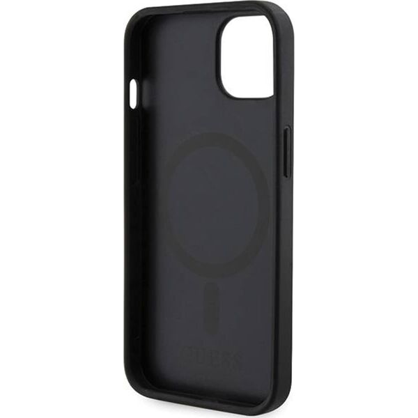 Guess Guess GUHMP15SHGCFSEK iPhone 15 / 14 / 13 6.1" czarny/black hardcase GCube Stripes MagSafe