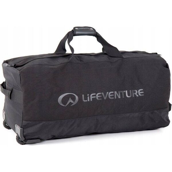 Lifeventure Expedition Wheeled Duffle, 120 Litre Roll-Base, Black