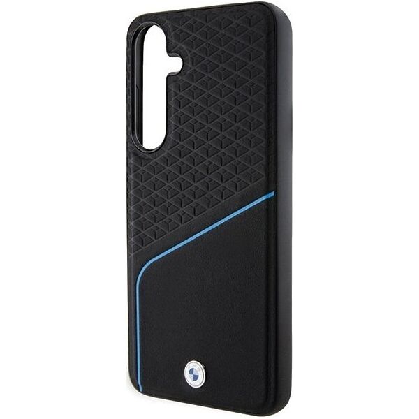 BMW Etui BMW BMHMS24S23RDCLK Samsung Galaxy S24 hardcase Signature Leather Textured & Line MagSafe czarny/black
