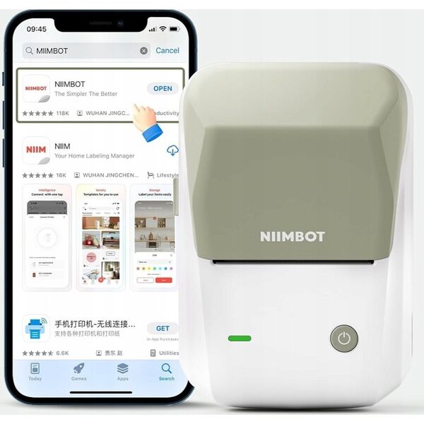 Drukarka etykiet Niimbot Drukarka etykiet Niimbot B1 bezprzewodowa (zielony)