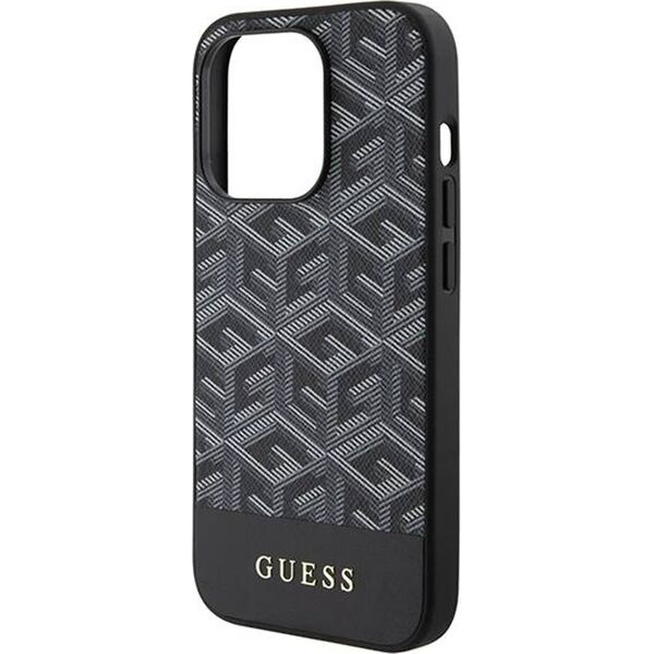 Guess Guess GUHMP15XHGCFSEK iPhone 15 Pro Max 6.7" czarny/black hardcase GCube Stripes MagSafe