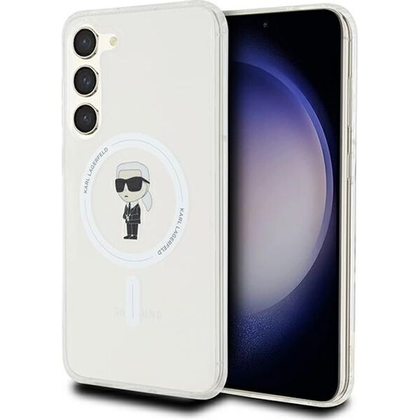 Karl Lagerfeld Etui Karl Lagerfeld KLHMS23MHFCKNOT Samsung Galaxy S23+ Plus hardcase IML Ikonik MagSafe transparent