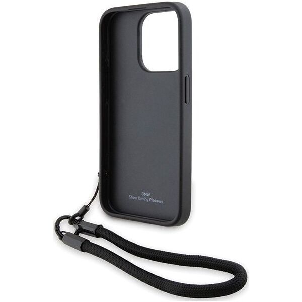 BMW Etui BMW BMHCP15X23RMRLK Apple iPhone 15 Pro Max hardcase Signature Leather Wordmark Cord czarny/black