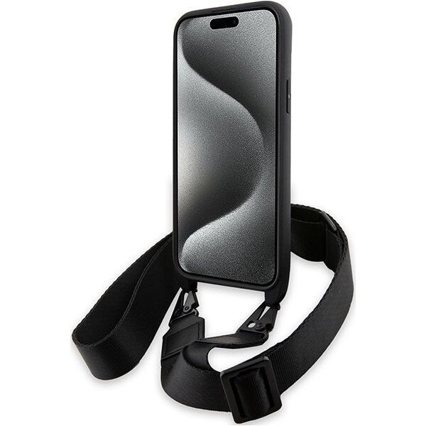 BMW Etui BMW BMHCP15M23PSCCK Apple iPhone 15 Plus / 14 Plus hardcase M Edition Carbon Stripe & Strap czarny/black