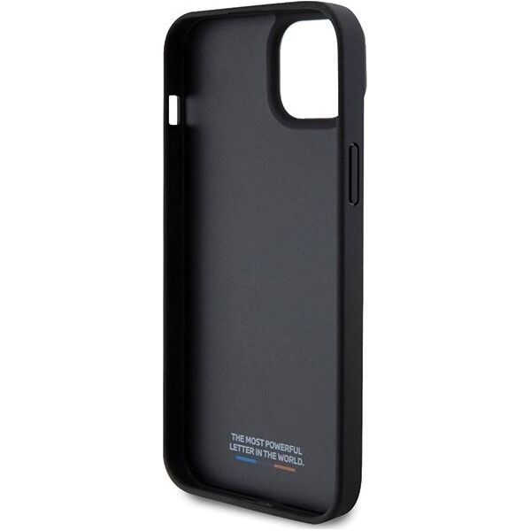 BMW Etui BMW BMHCP15M23PUPVK Apple iPhone 15 Plus / 14 Plus hardcase Perforated Tricolor Line czarny/black