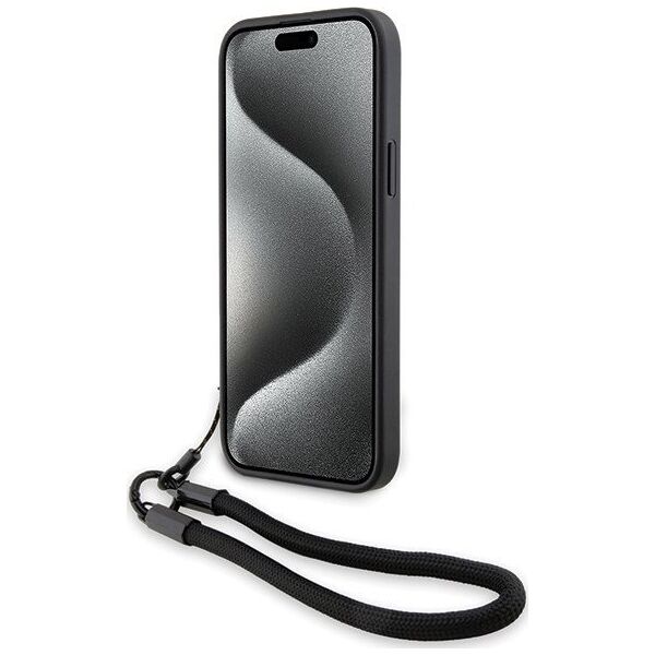 BMW Etui BMW BMHCP15M23RMRLK Apple iPhone 15 Plus / 14 Plus hardcase Signature Leather Wordmark Cord czarny/black