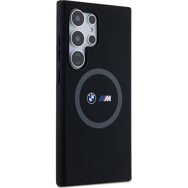 BMW BMW BMHMS24L23SROK S24 Ultra S928 czarny/black hardcase M Silicone Printed Ring MagSafe