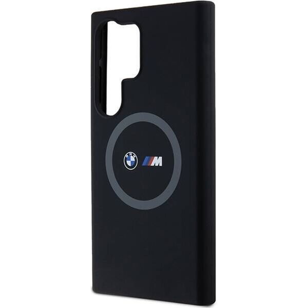 BMW BMW BMHMS24L23SROK S24 Ultra S928 czarny/black hardcase M Silicone Printed Ring MagSafe