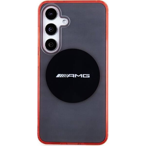 Mercedes Etui AMG AMHMS24S23HBCK Samsung Galaxy S24 hardcase Transparent Bicolor MagSafe czarny/black