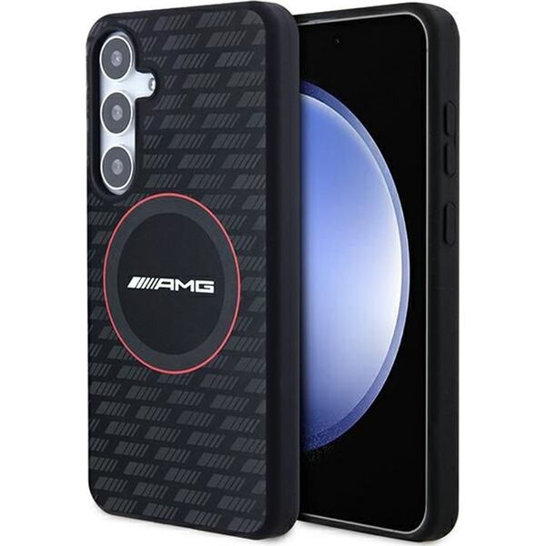 Mercedes Etui AMG AMHMS24M23SMRK Samsung Galaxy S24+ Plus hardcase Silicone Carbon Pattern MagSafe czarny/black